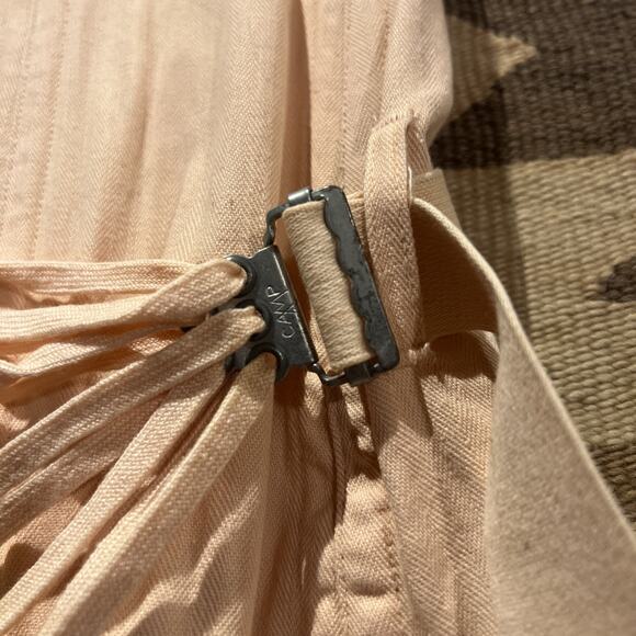 Vintage 1920's Camp Fan Lace Corset Peach Pink Antique Girdle Canvas Rare - Picture 10 of 16